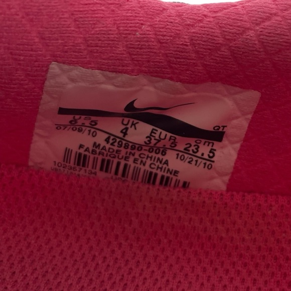 Nike Air Max Sneakers Tennis Shoes Navy Pink Size 6.5 - Picture 4 of 11